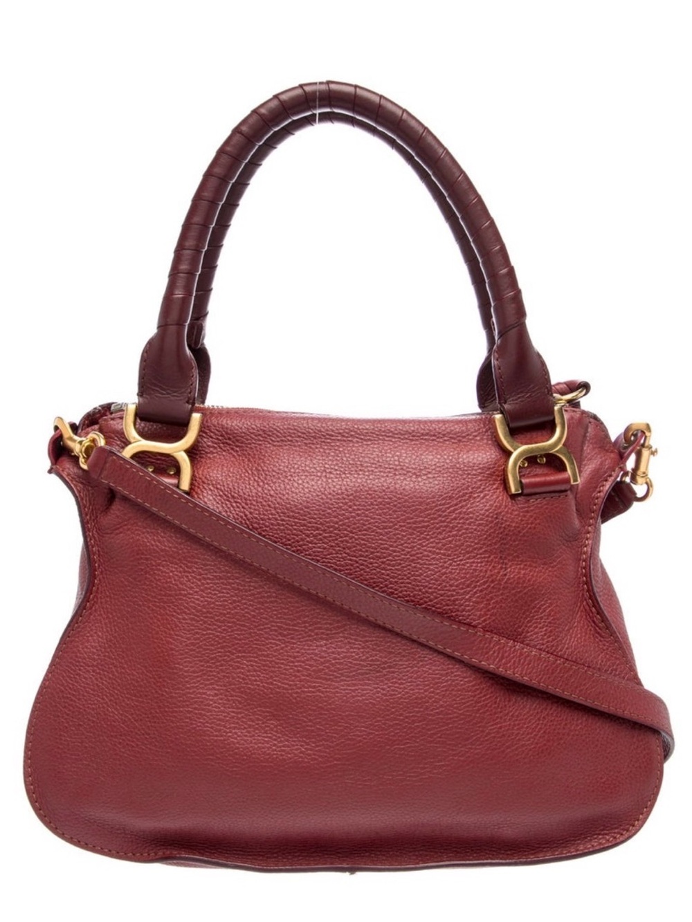 Chloe Marcie Crossbody in a stunning Deep red - Medium Double Carry - Picture 3 of 5